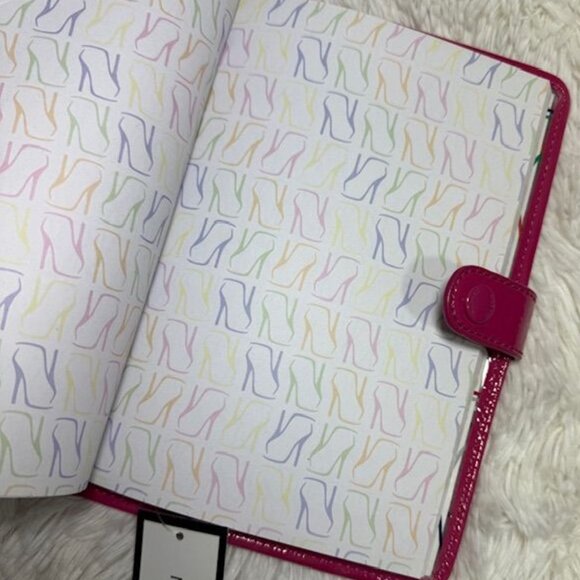 Nine West Stiletto Fuchsia Trim Snap Closure Stiletto Page Journal Planner - Picture 6 of 9